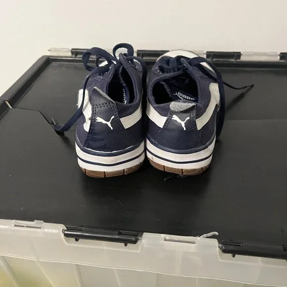 PUMA Men's 917 Fun Casual Sneakers Navy Blue/White US Size 7.5 EUC - Picture 6 of 7